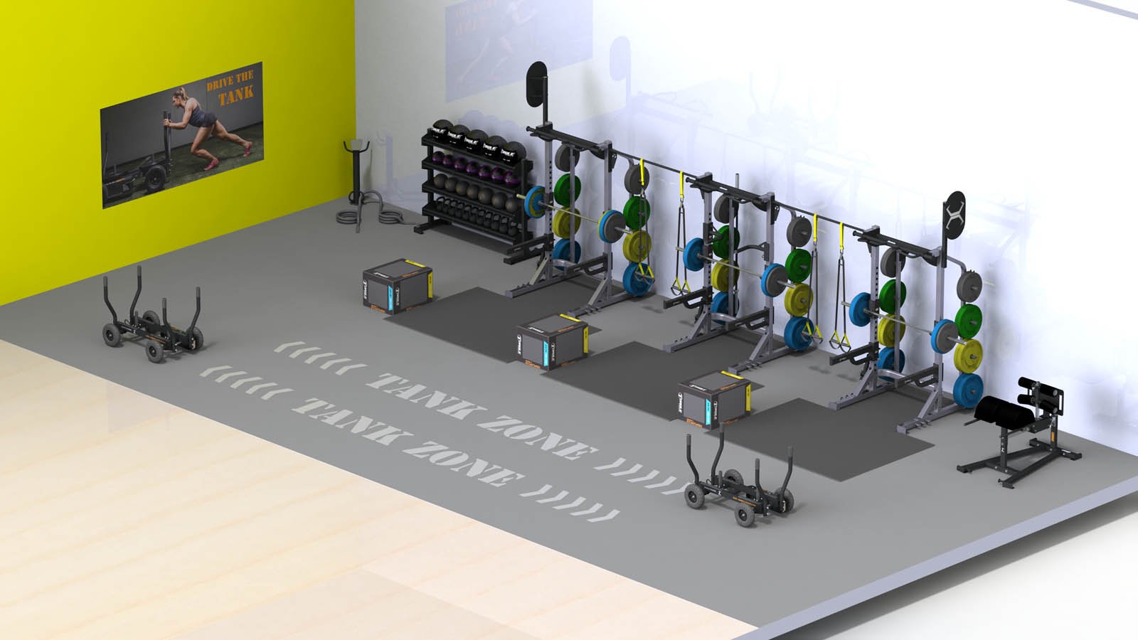 TRIPLE HALF CAGE – 1250 SQUARE FEET 50′ x 25′