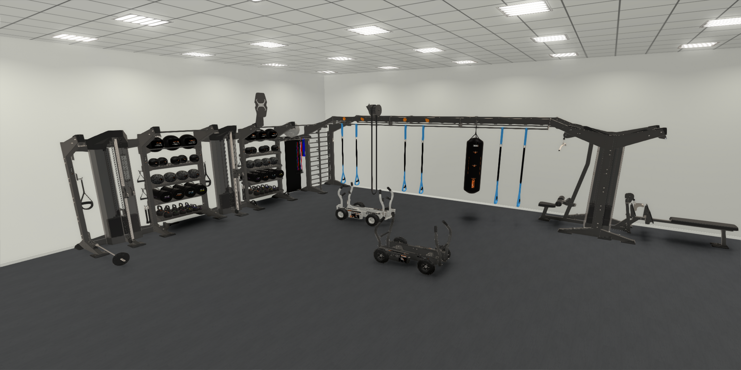 Black Satin X-Create Bridge with Cable Training and Storage