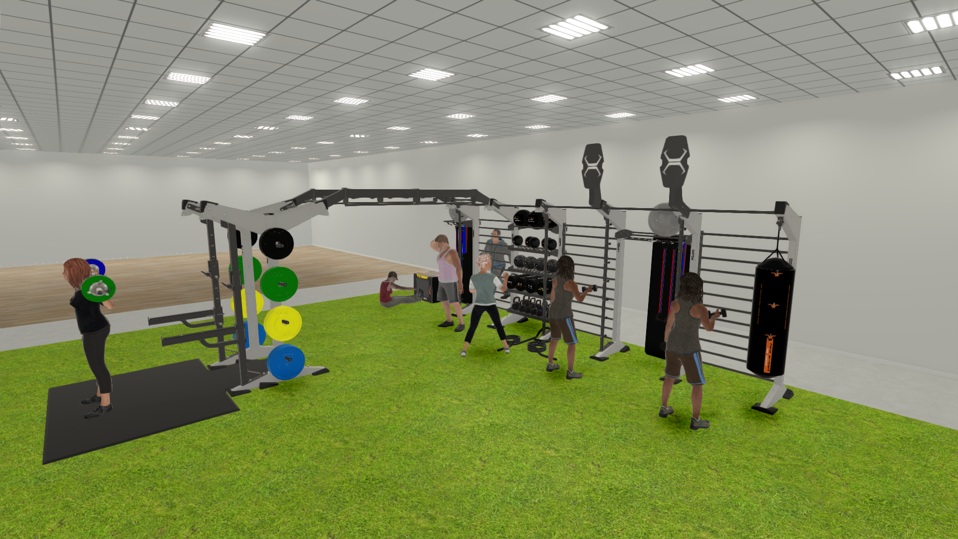 Multi Station X-Create Functional Turf Space