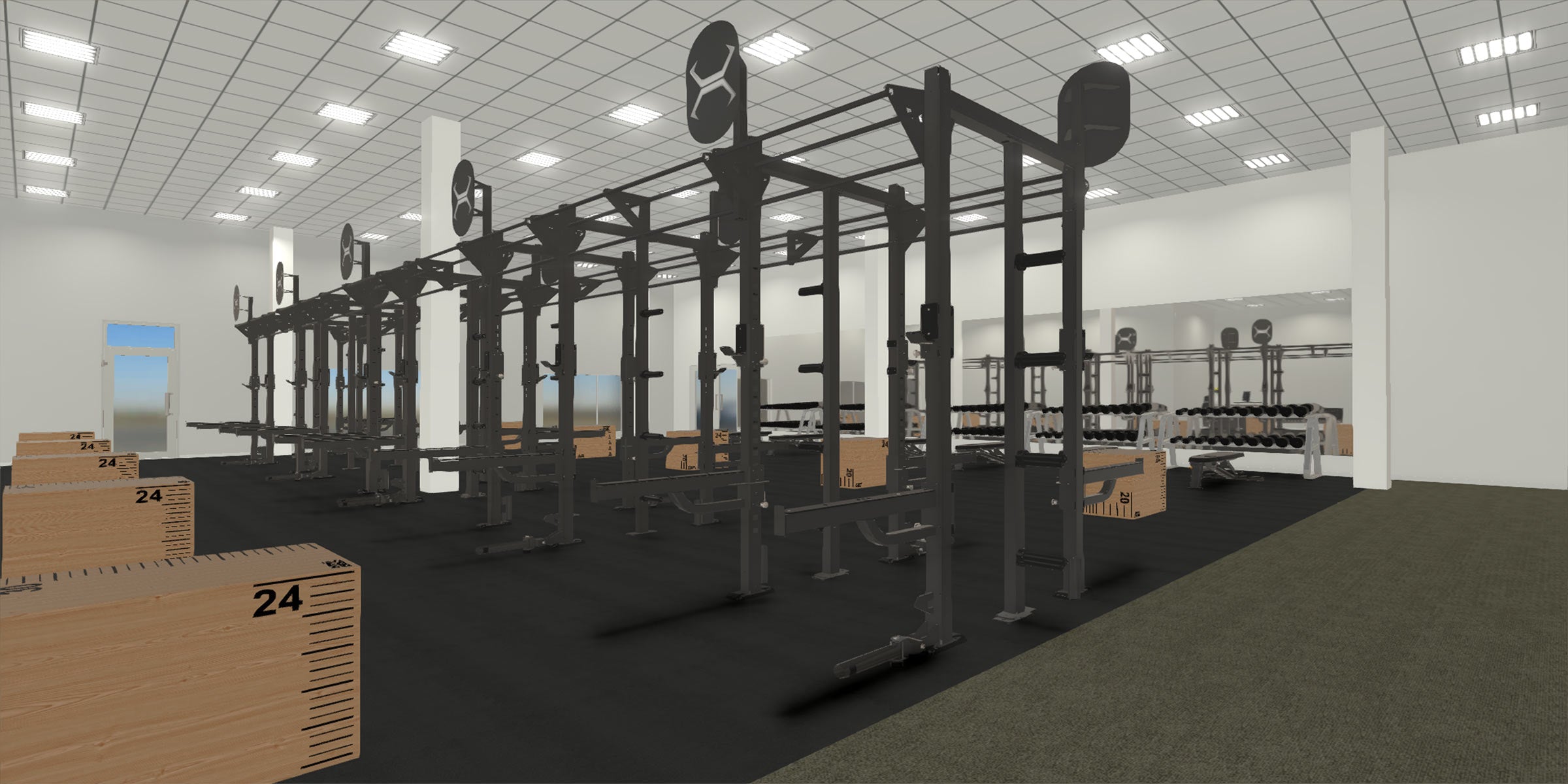 44' X-Rack Olympic Liting Rig