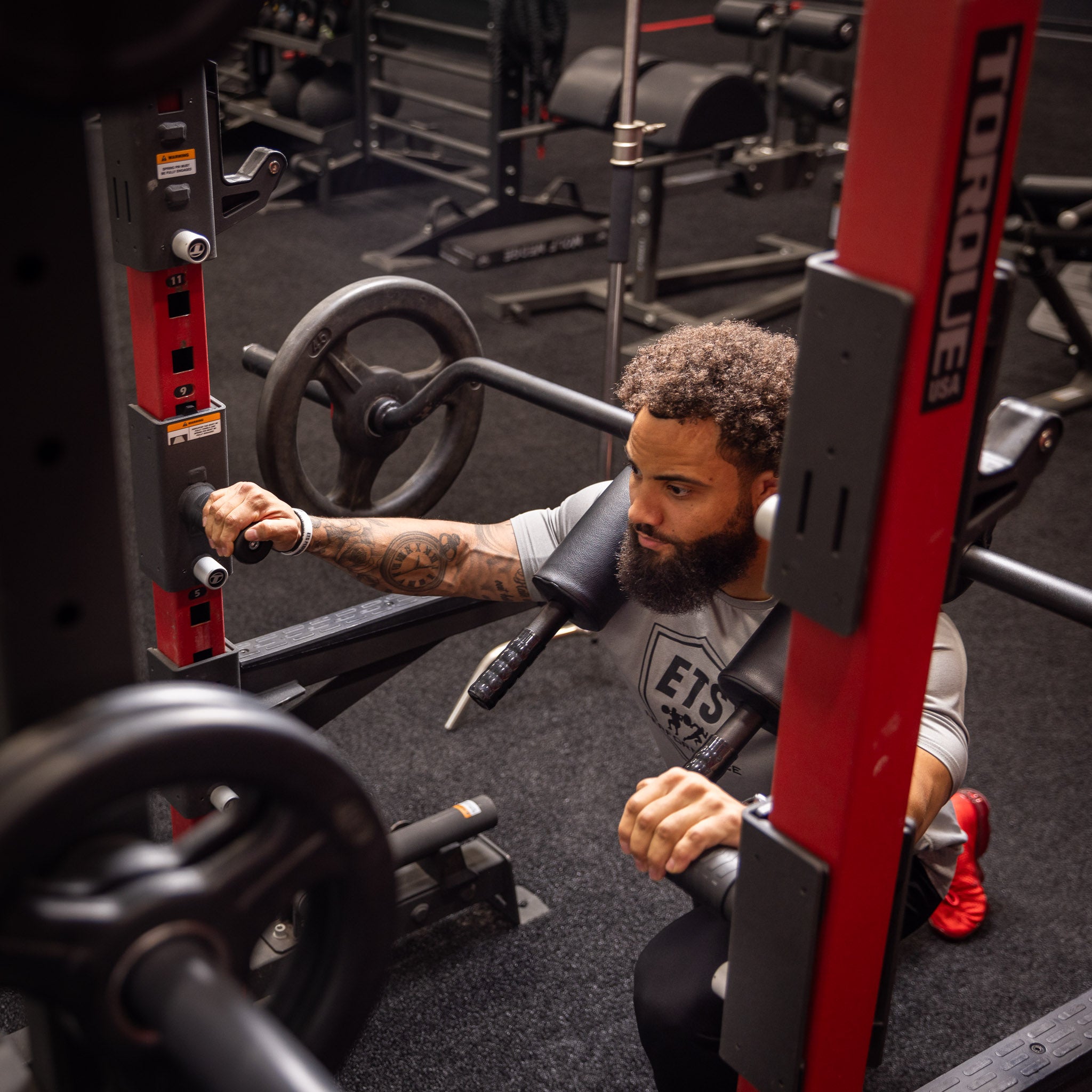 Squat Rack Attachments Landmine Squat Attachment PL7385 – Extreme