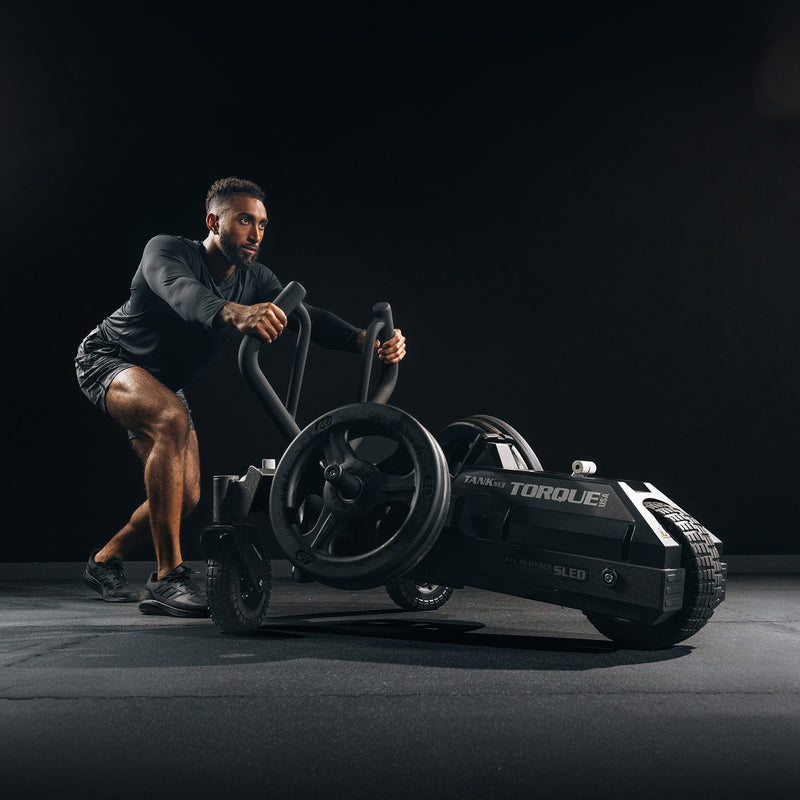 Torque TANK M3 push sled in use during commercial conditioning and performance training