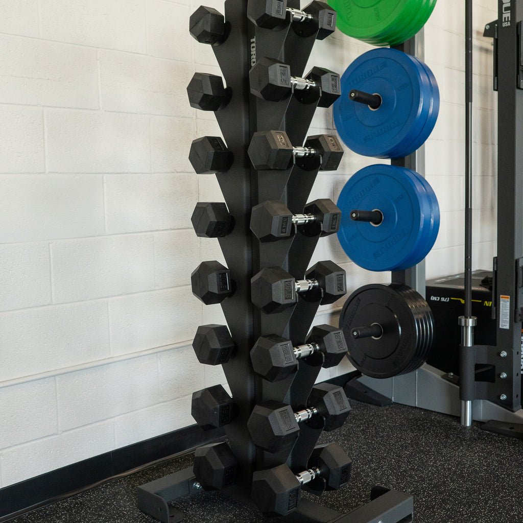 8 Pair Vertical Dumbbell Rack