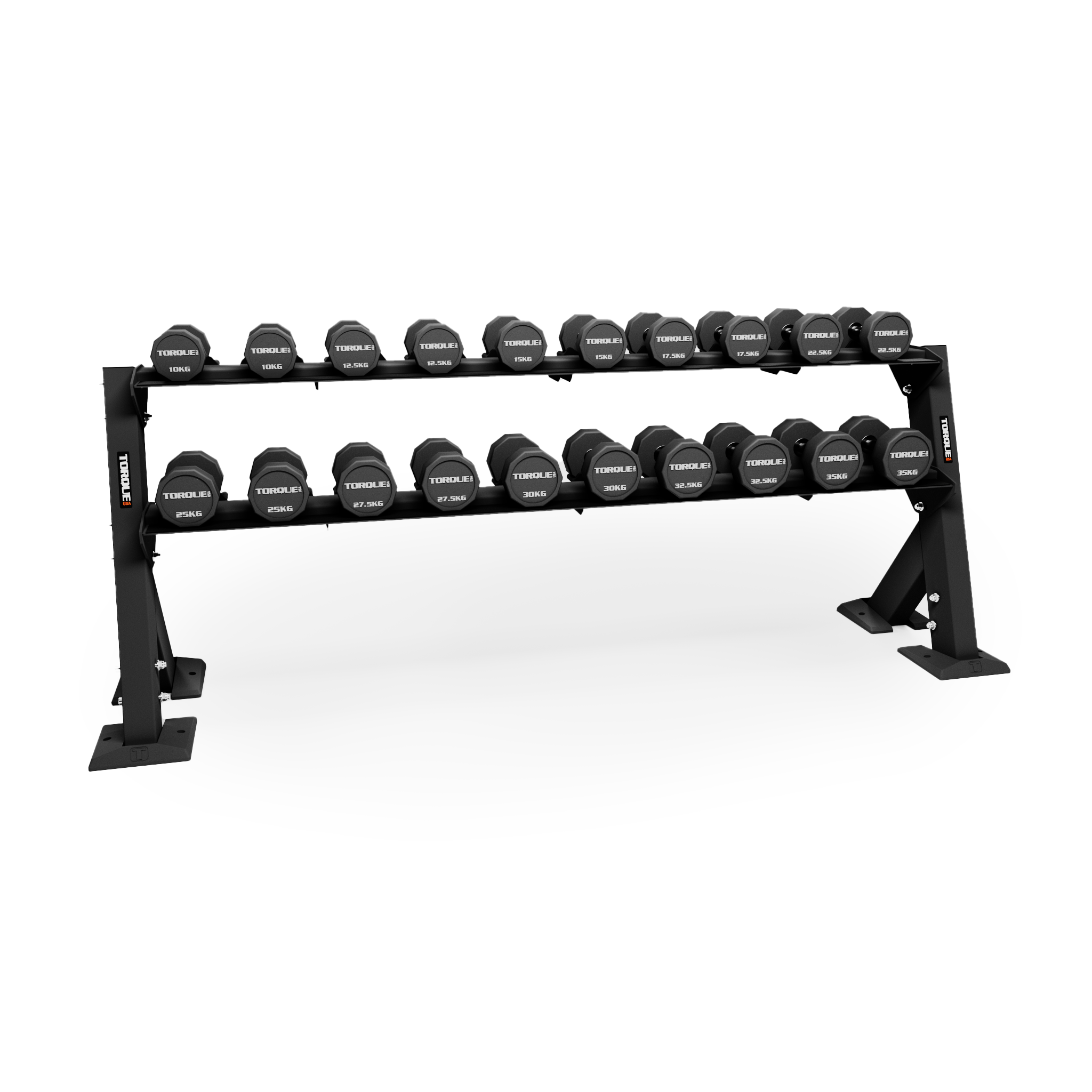Torque Weight Rack 10 Sided Torque Urethane Pro-Style Dumbbell – Torque Fitness - Commercial
