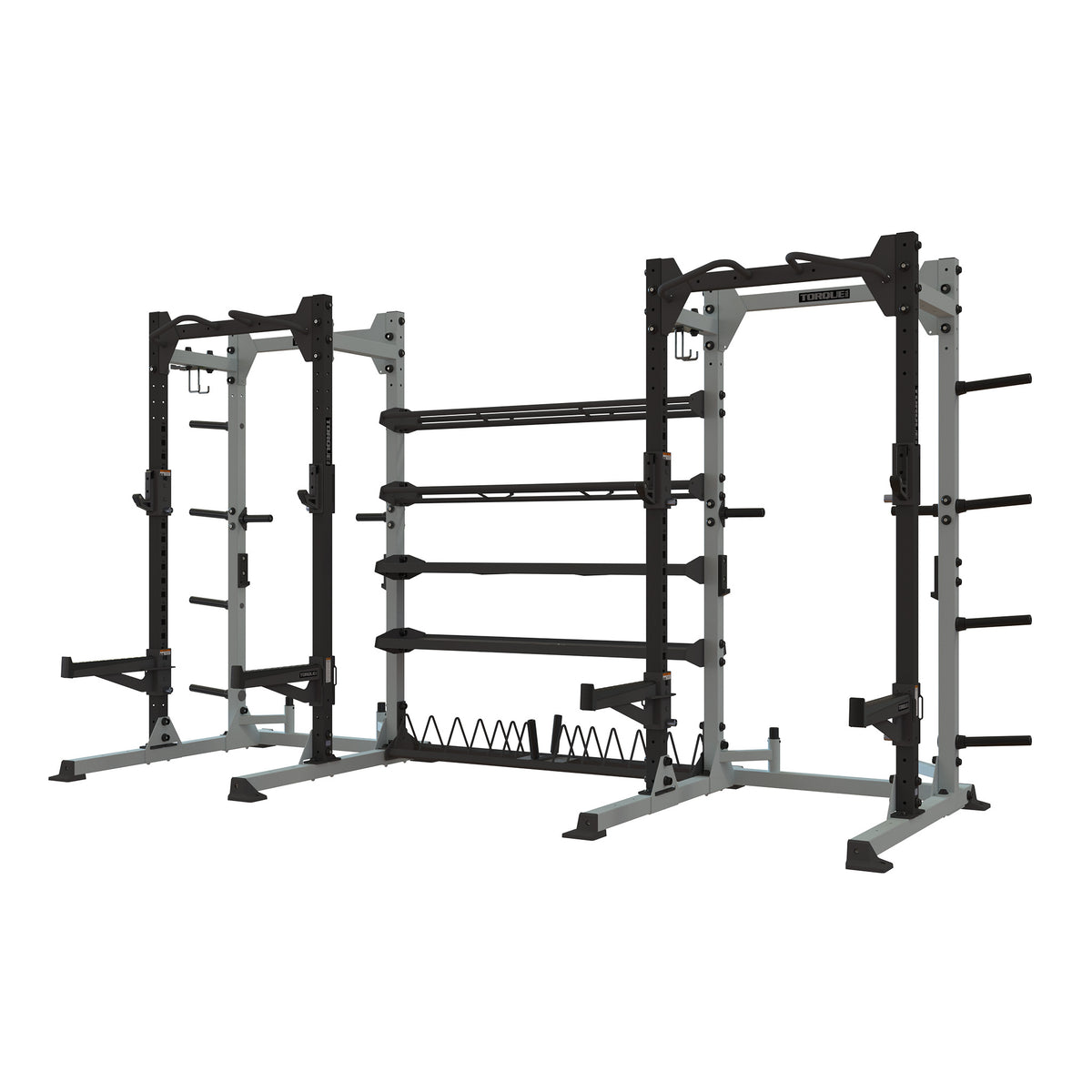 TR2 Double Half Rack With Storage – Torque Fitness - Commercial
