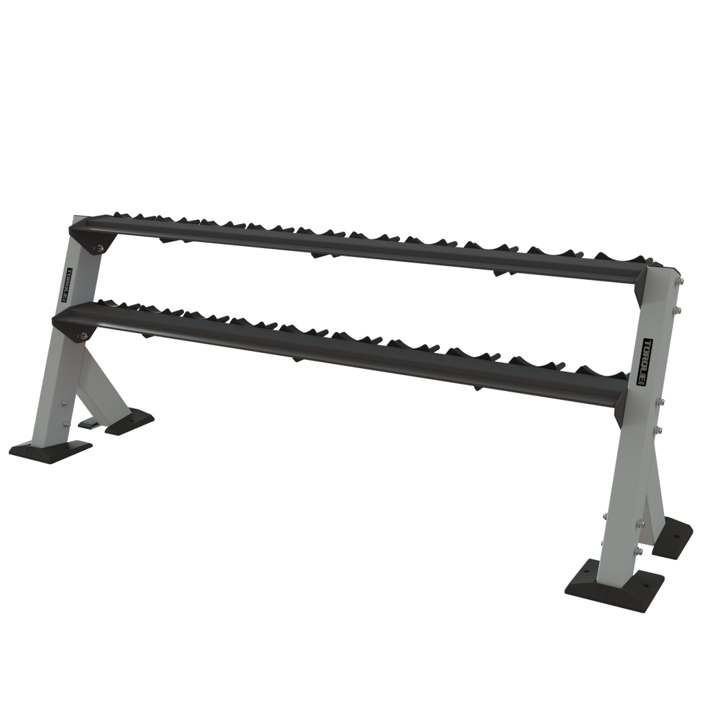 8FT (2.4M) 2 Tier Pro Style Dumbbell Rack