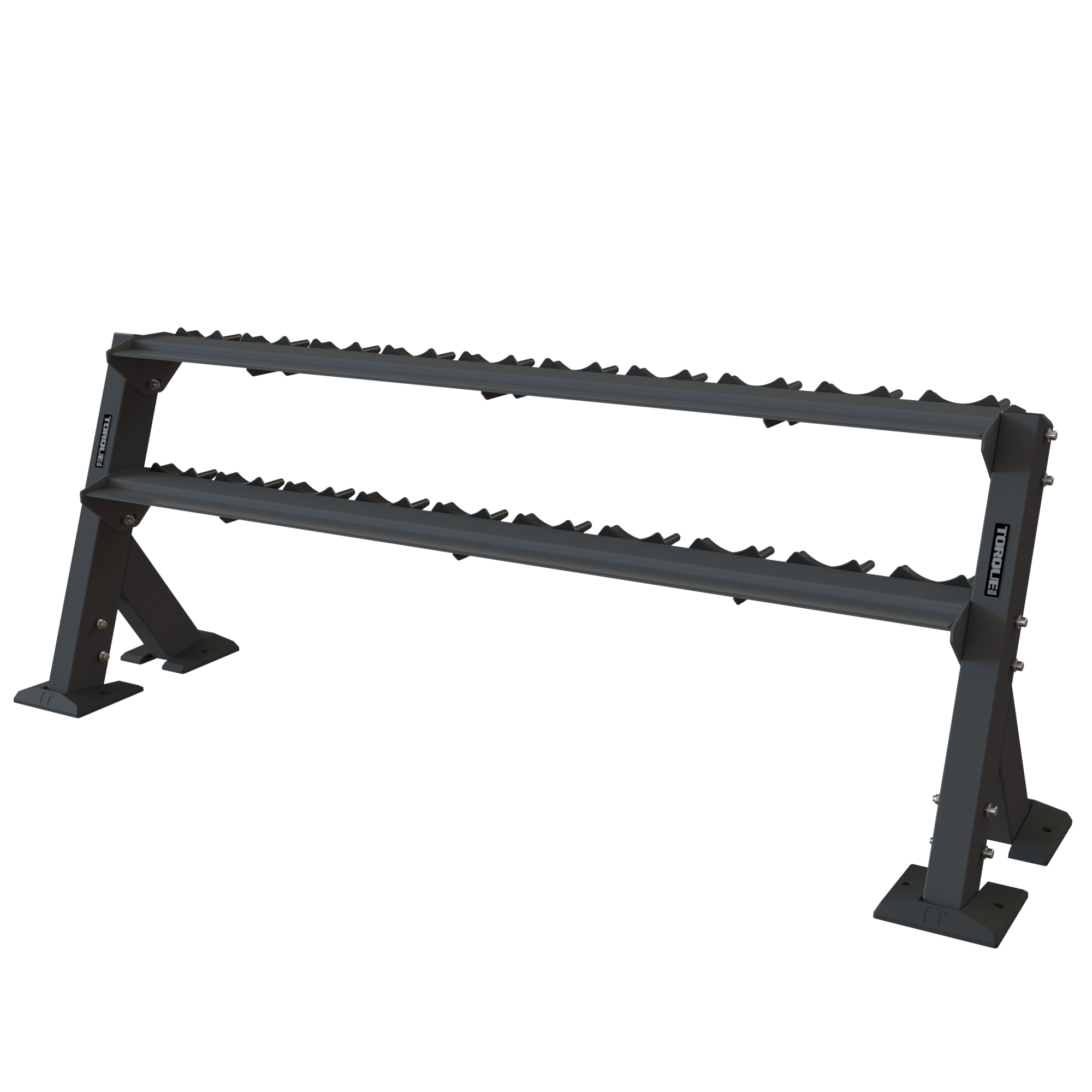 8FT (2.4M) 2 Tier Pro Style Dumbbell Rack