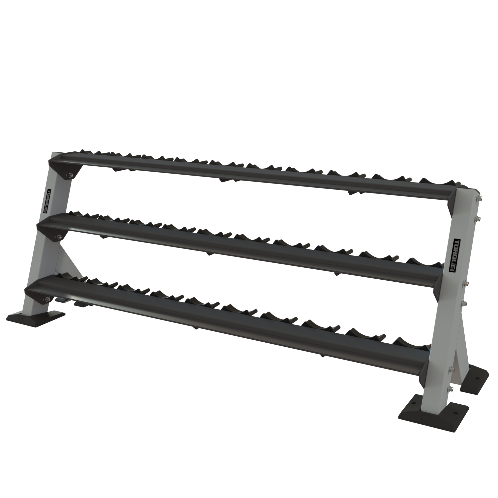 8FT (2.4M) 3 Tier Pro Style Dumbbell Rack