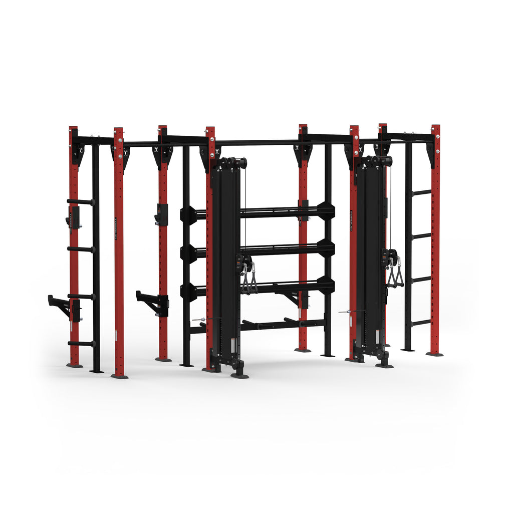 Workout Cable Rig 4x14 FT (1.2x4.3 M) Storage Plus Cable Center Rig – Torque Fitness ...