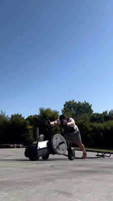 Training video featuring the Torque TANK M3 push sled in athletic conditioning use
