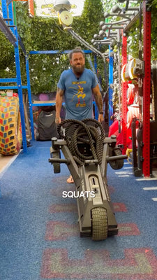 Training video featuring the Torque TANK M3 push sled in athletic conditioning use