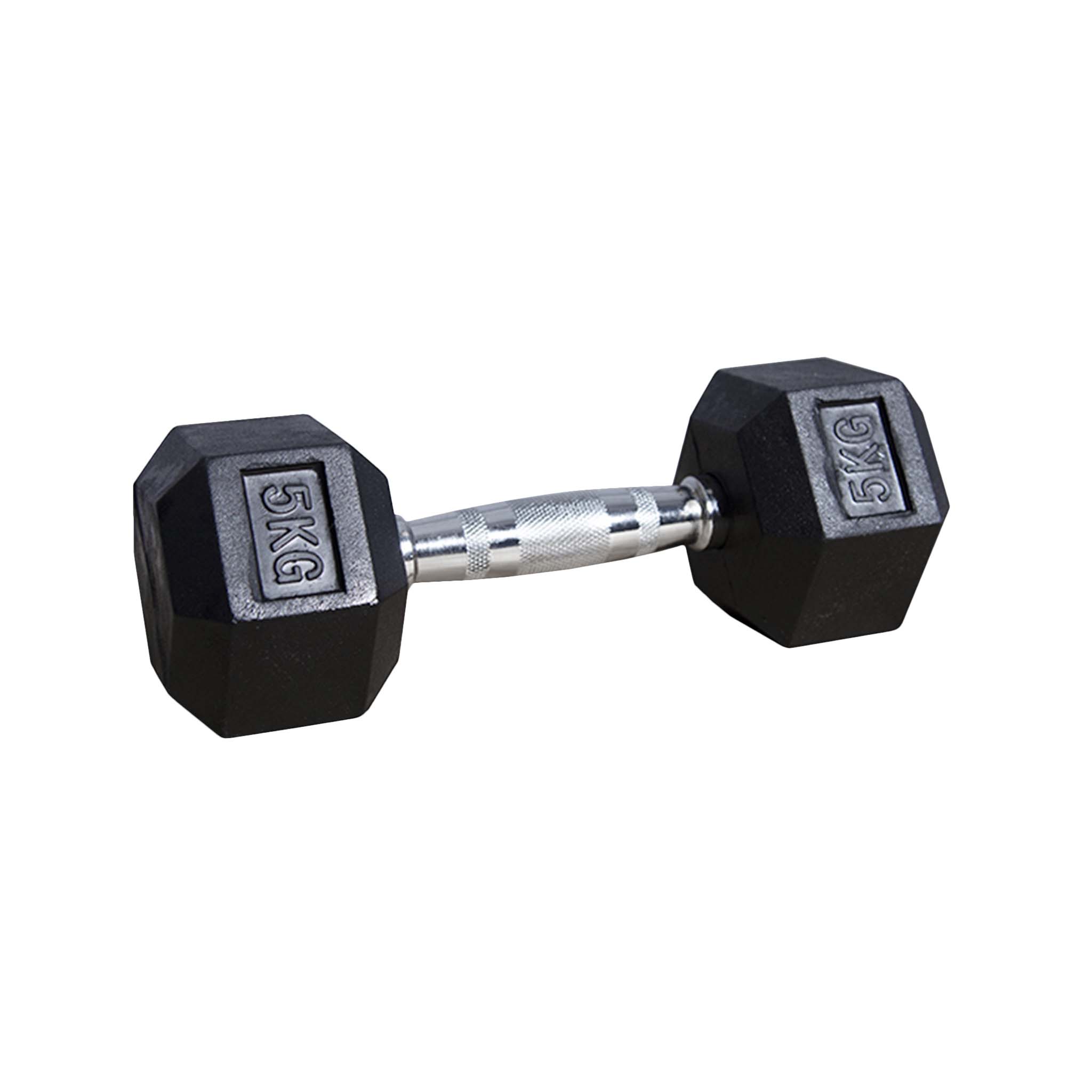Rubber Hexagon Dumbbell - KG