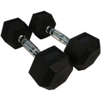 Rubber Hexagon Dumbbell