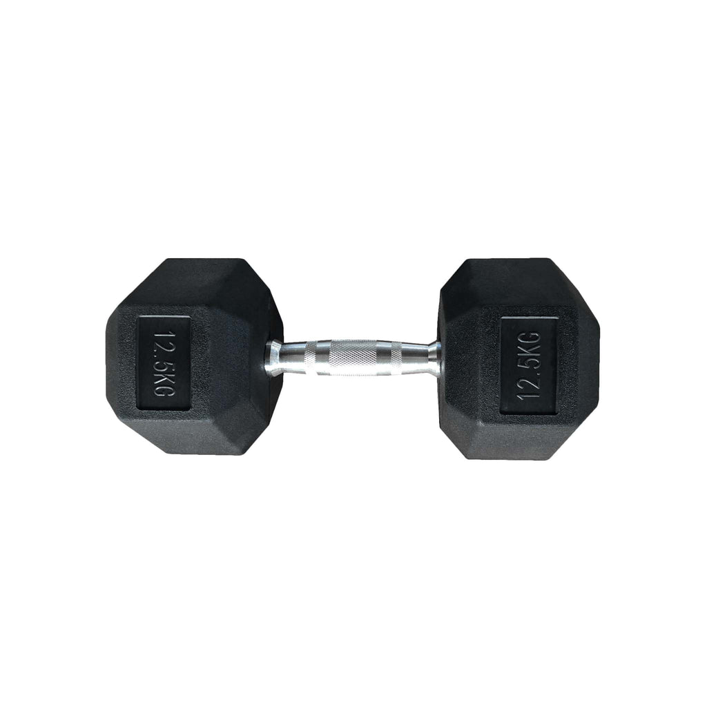 Rubber Hexagon Dumbbell - KG
