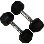 Rubber Hexagon Dumbbell