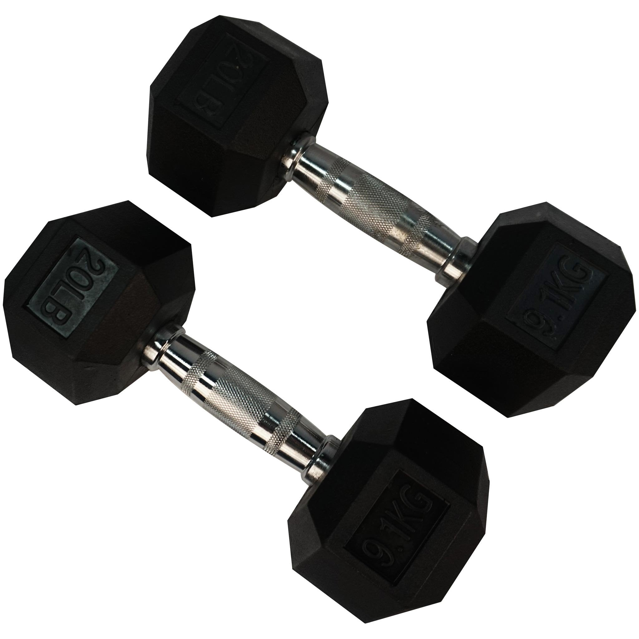 Rubber Hexagon Dumbbell