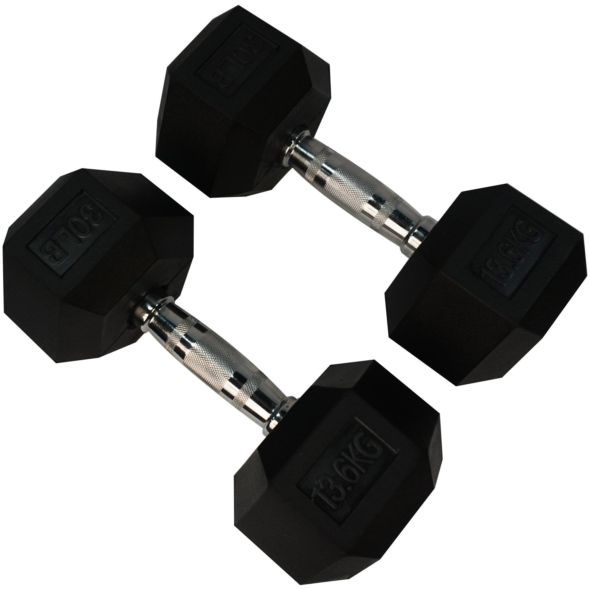 Rubber Hexagon Dumbbell