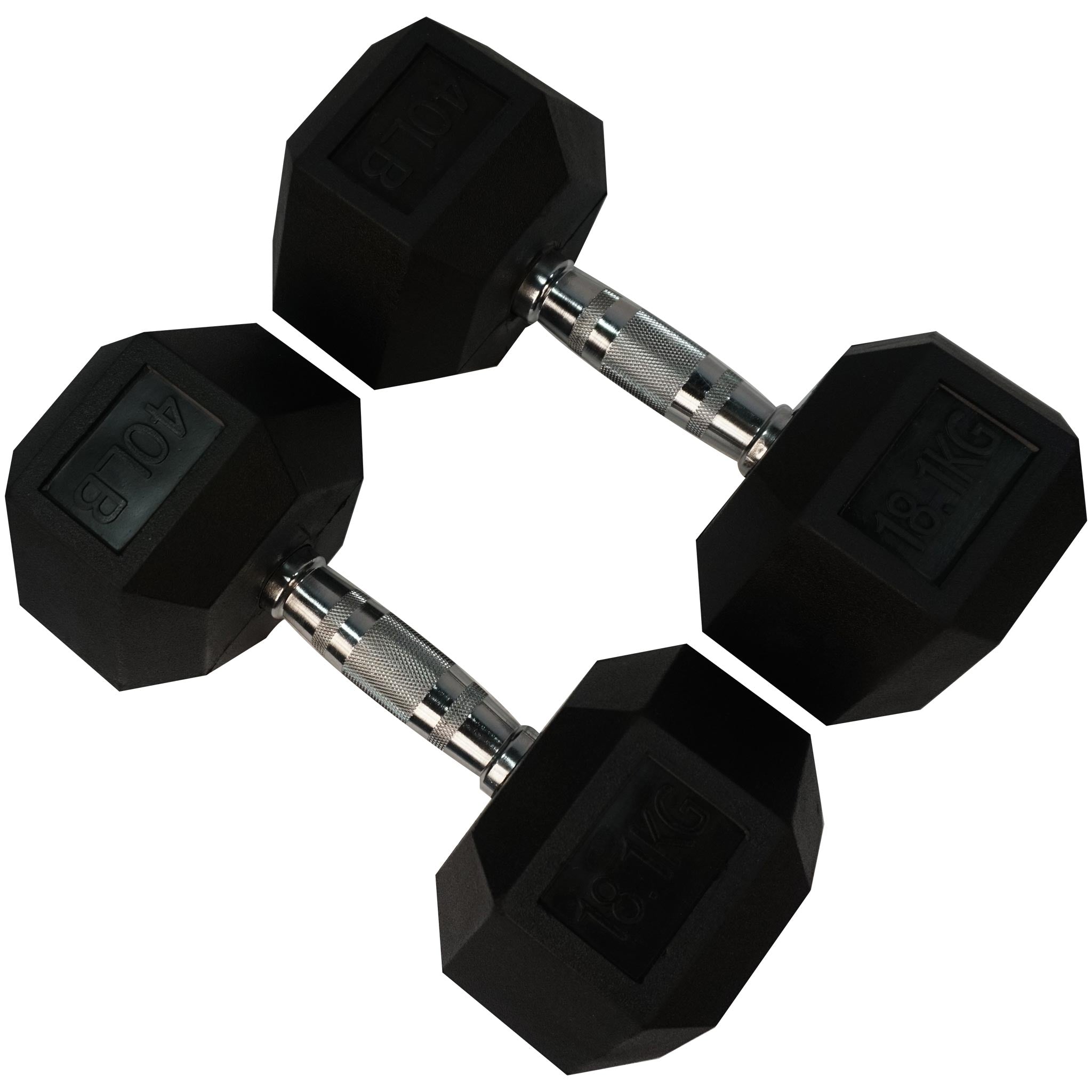 Rubber Hexagon Dumbbell