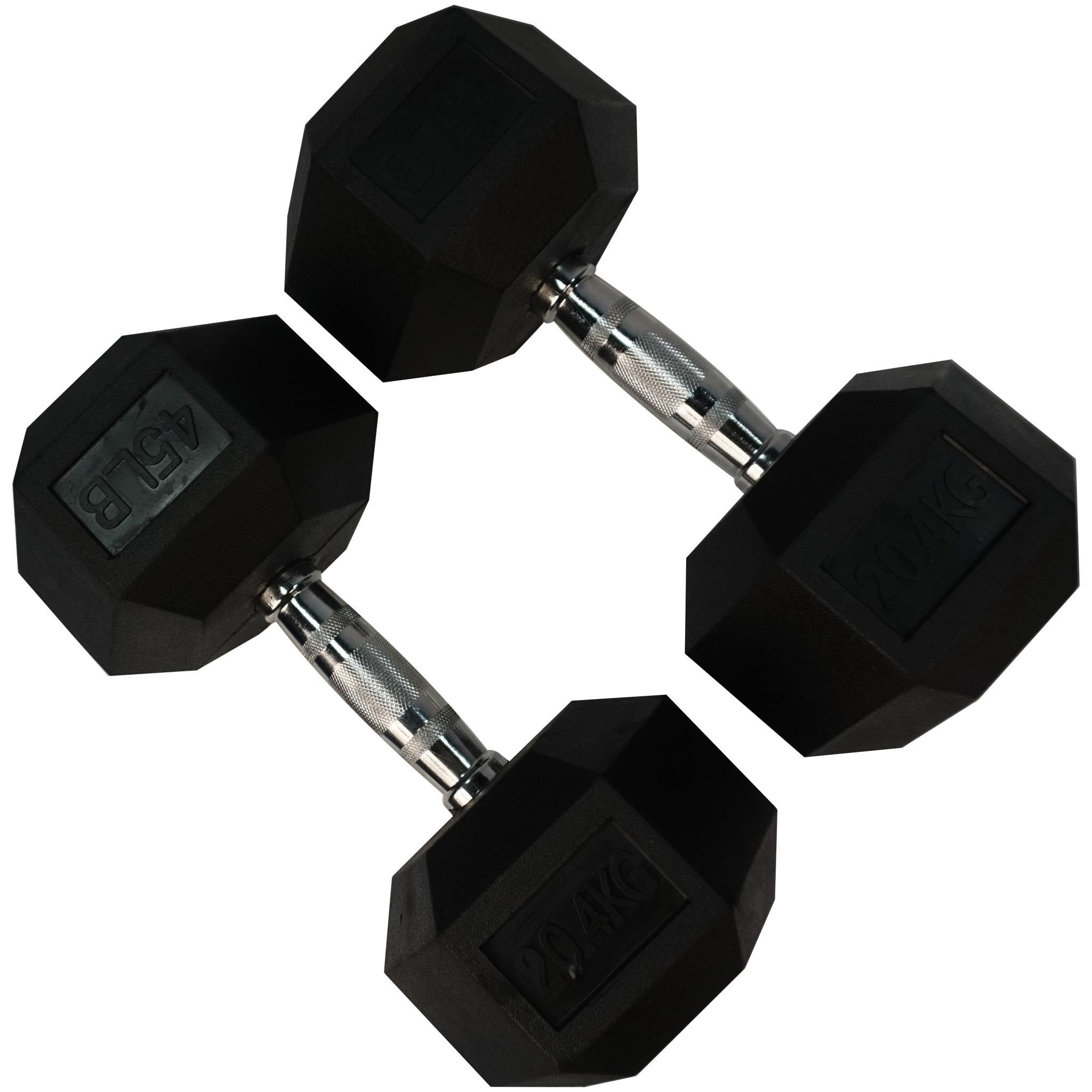Rubber Hexagon Dumbbell