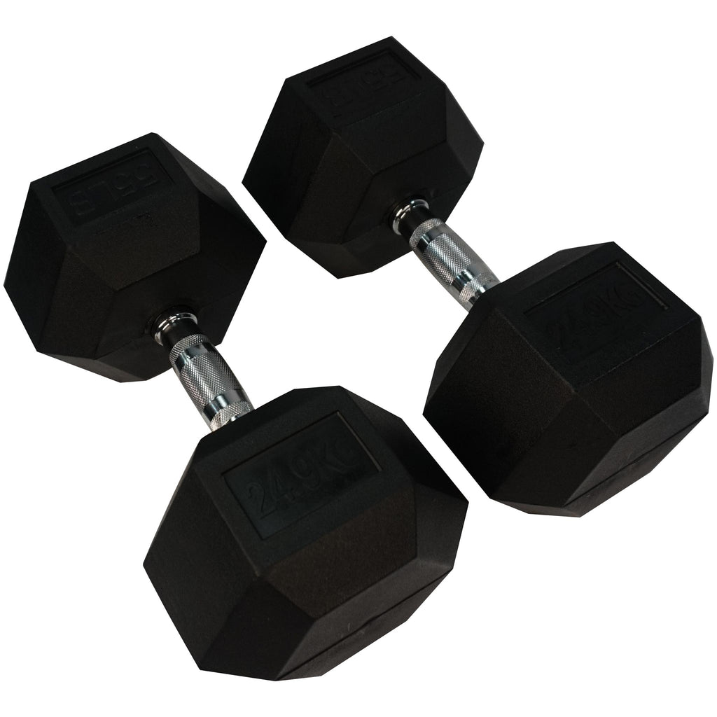 Rubber Hexagon Dumbbell