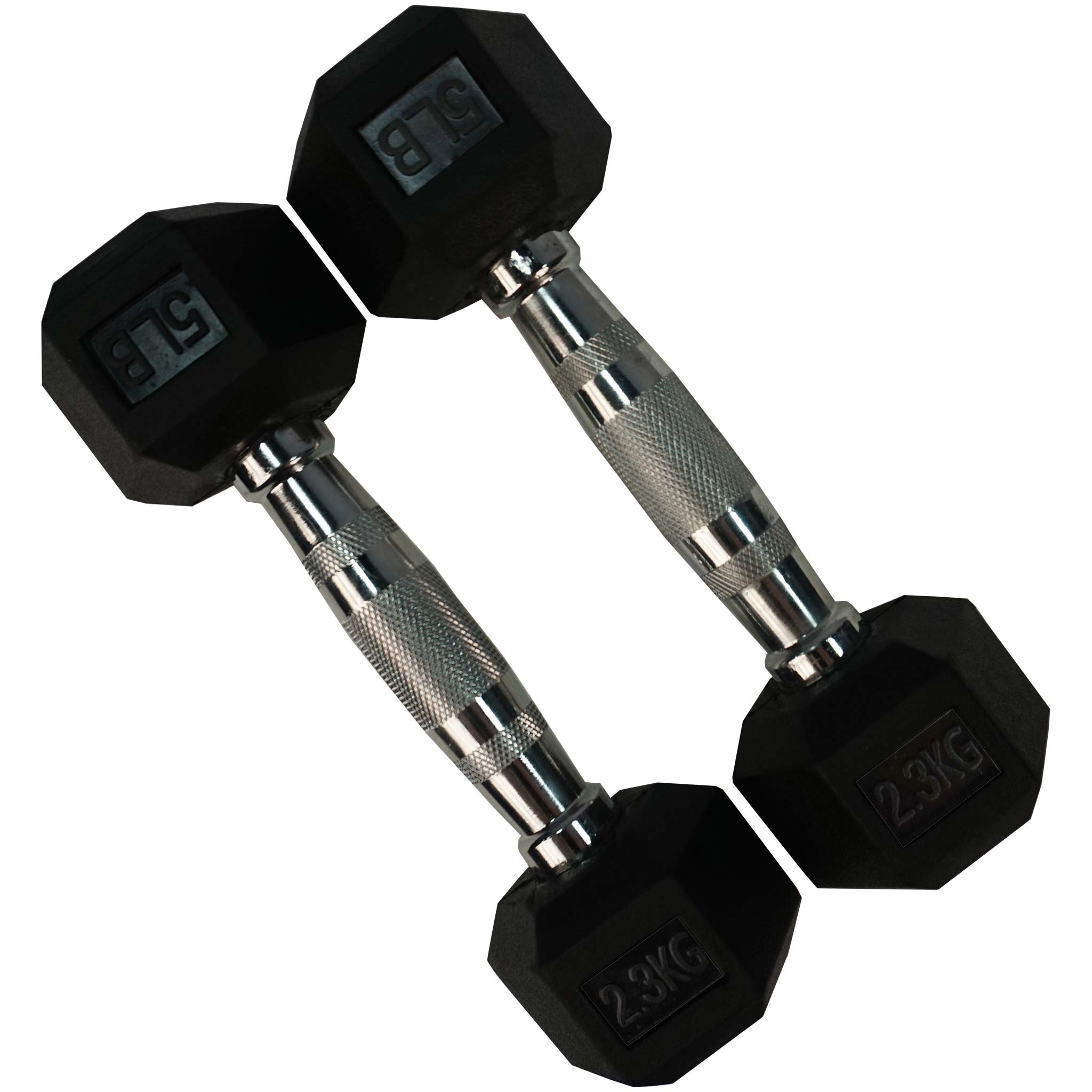 Rubber Hexagon Dumbbell