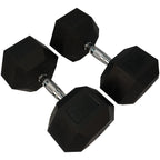 Rubber Hexagon Dumbbell