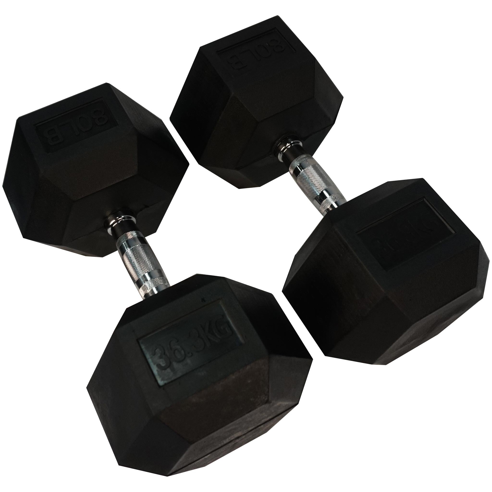 Rubber Hexagon Dumbbell