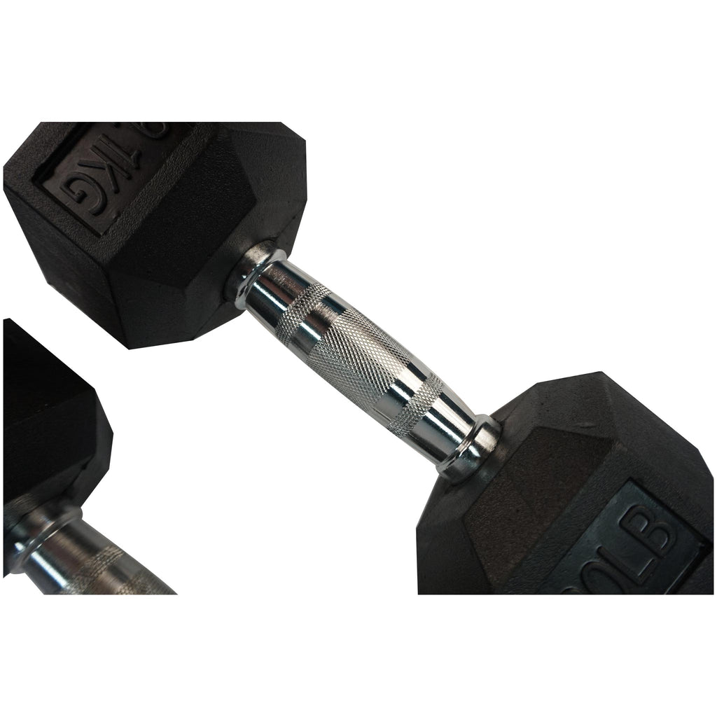 Rubber Hexagon Dumbbell