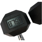 Rubber Hexagon Dumbbell