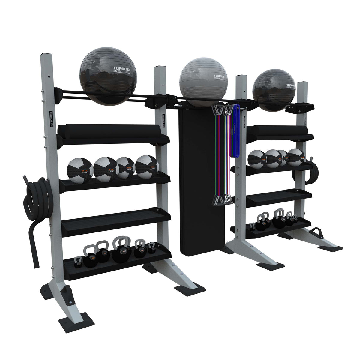 Torque Storage 7 Ft (2.1 M) 3-Module Wall Storage System – Torque Fitness - Commercial