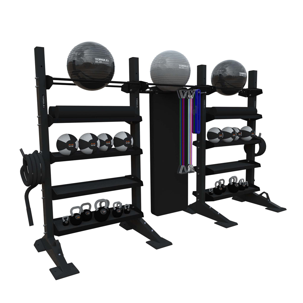 7 Ft (2.1 M) 3-Module Wall Storage System – Torque Fitness - Commercial