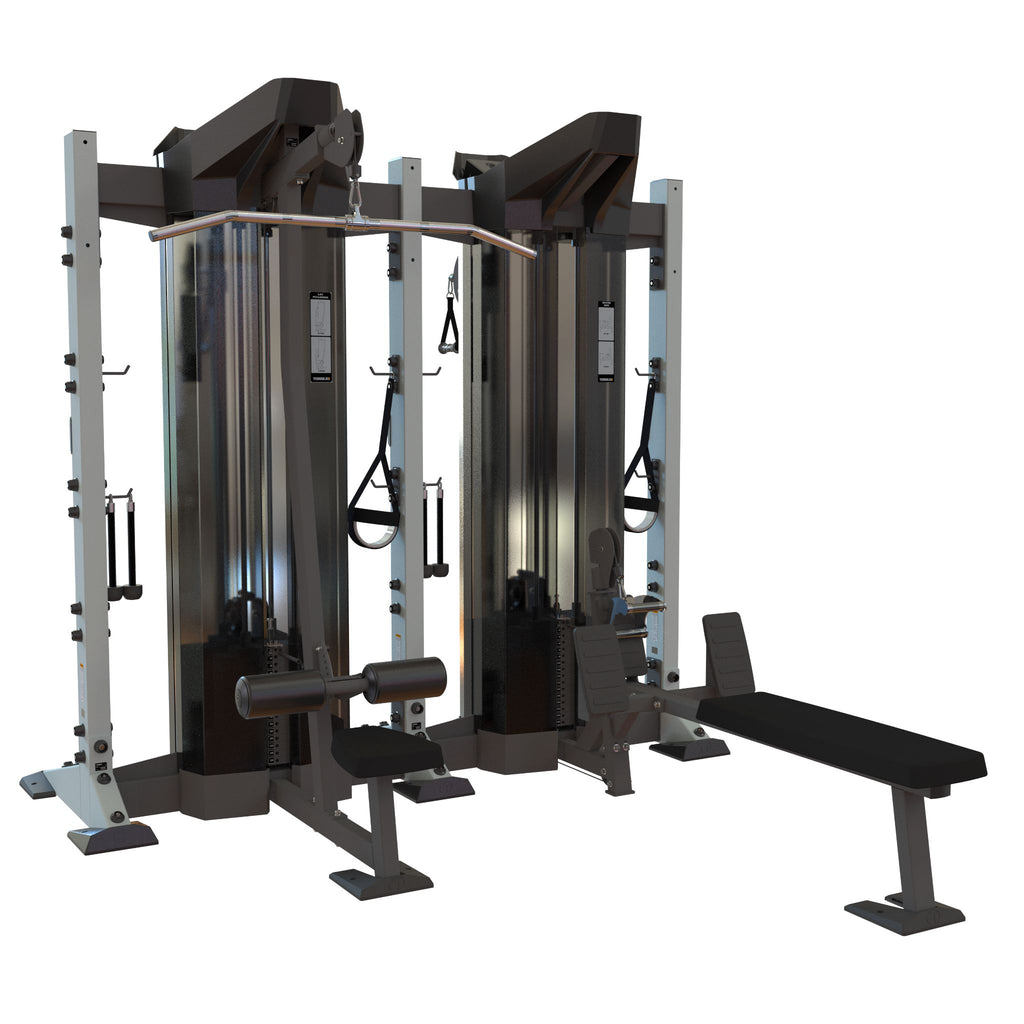 cybex jungle gym commercial multi-station 2-Module X-SELECT 2-Sided Center Cable Station – Torque Fitness
