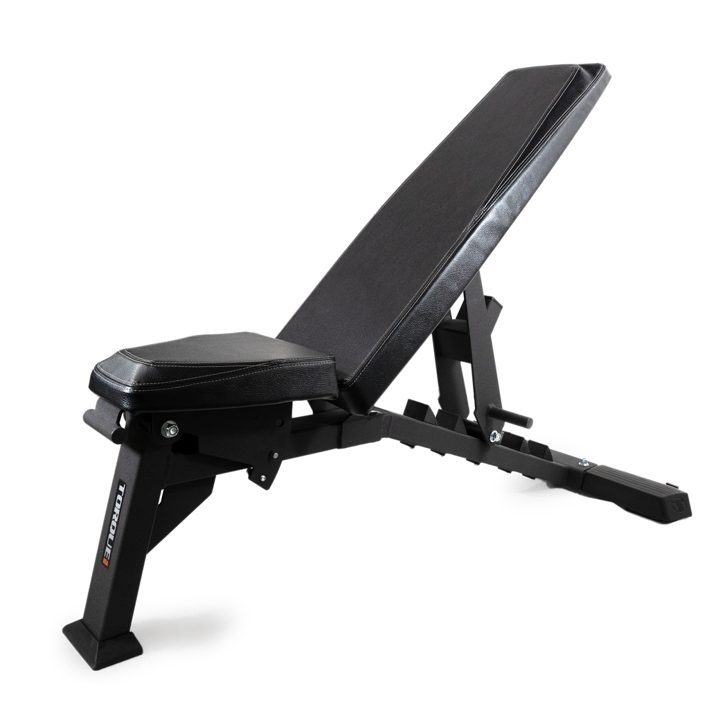 VSFIB Flat/Incline Bench with Vertical Storage – Torque Fitness - Commercial