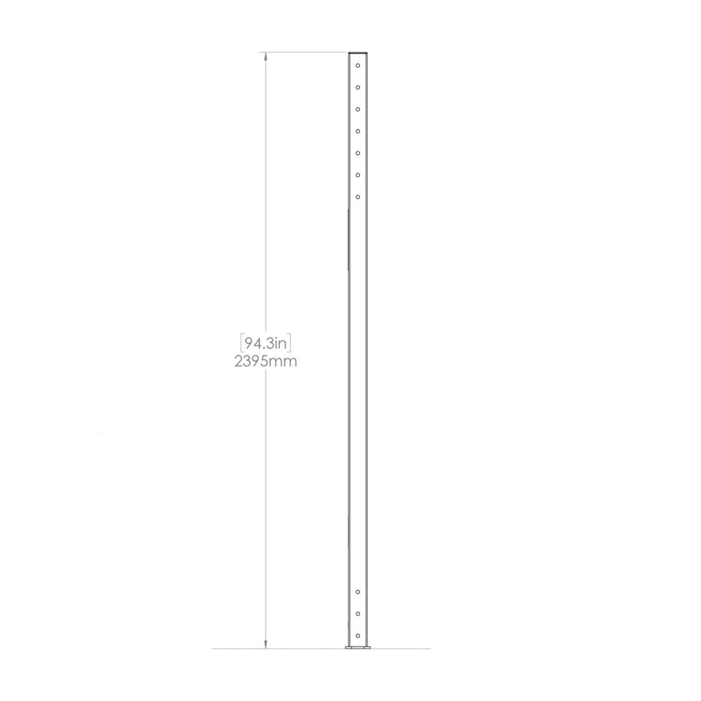 X-Track 8U Dimensions