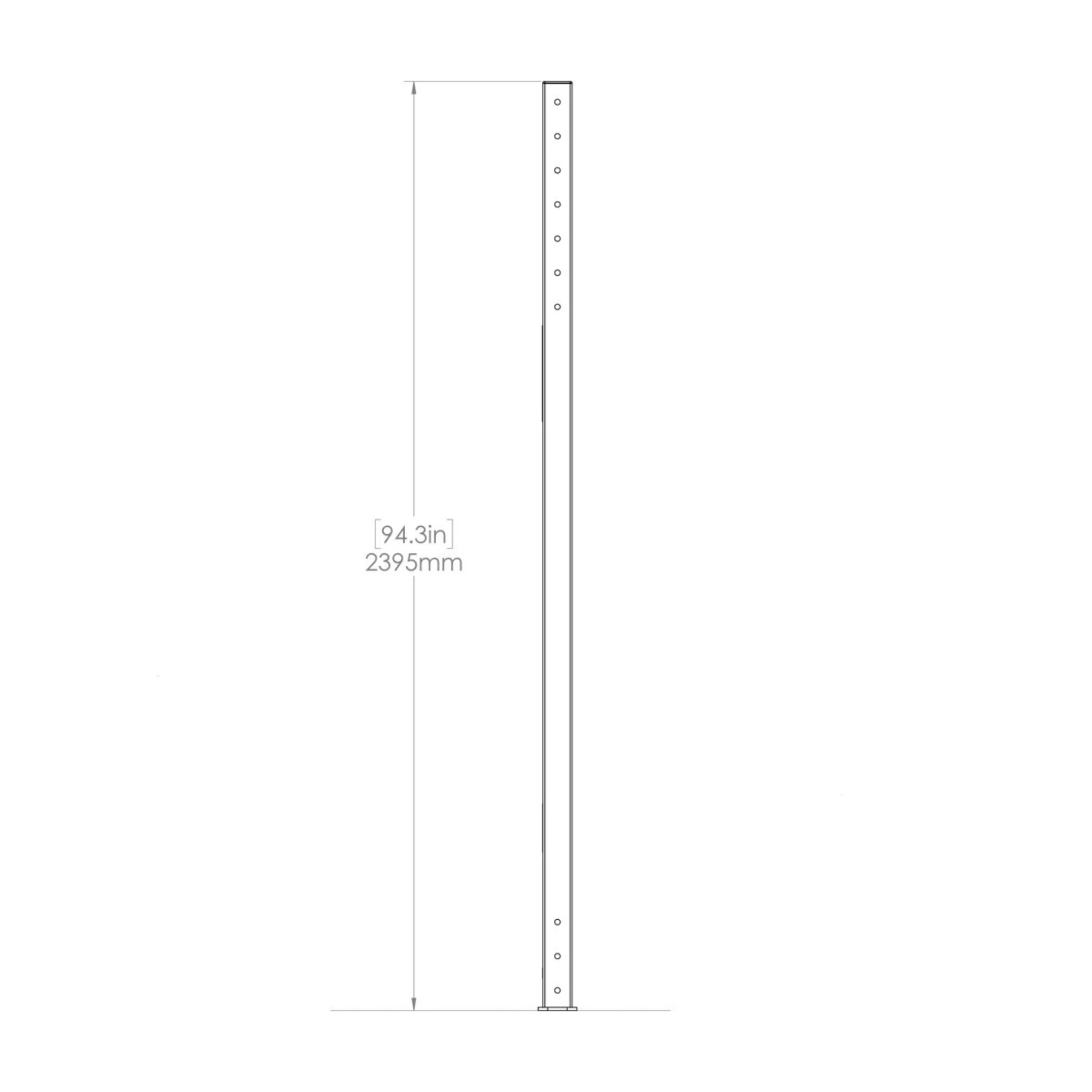 X-Track 8U Dimensions