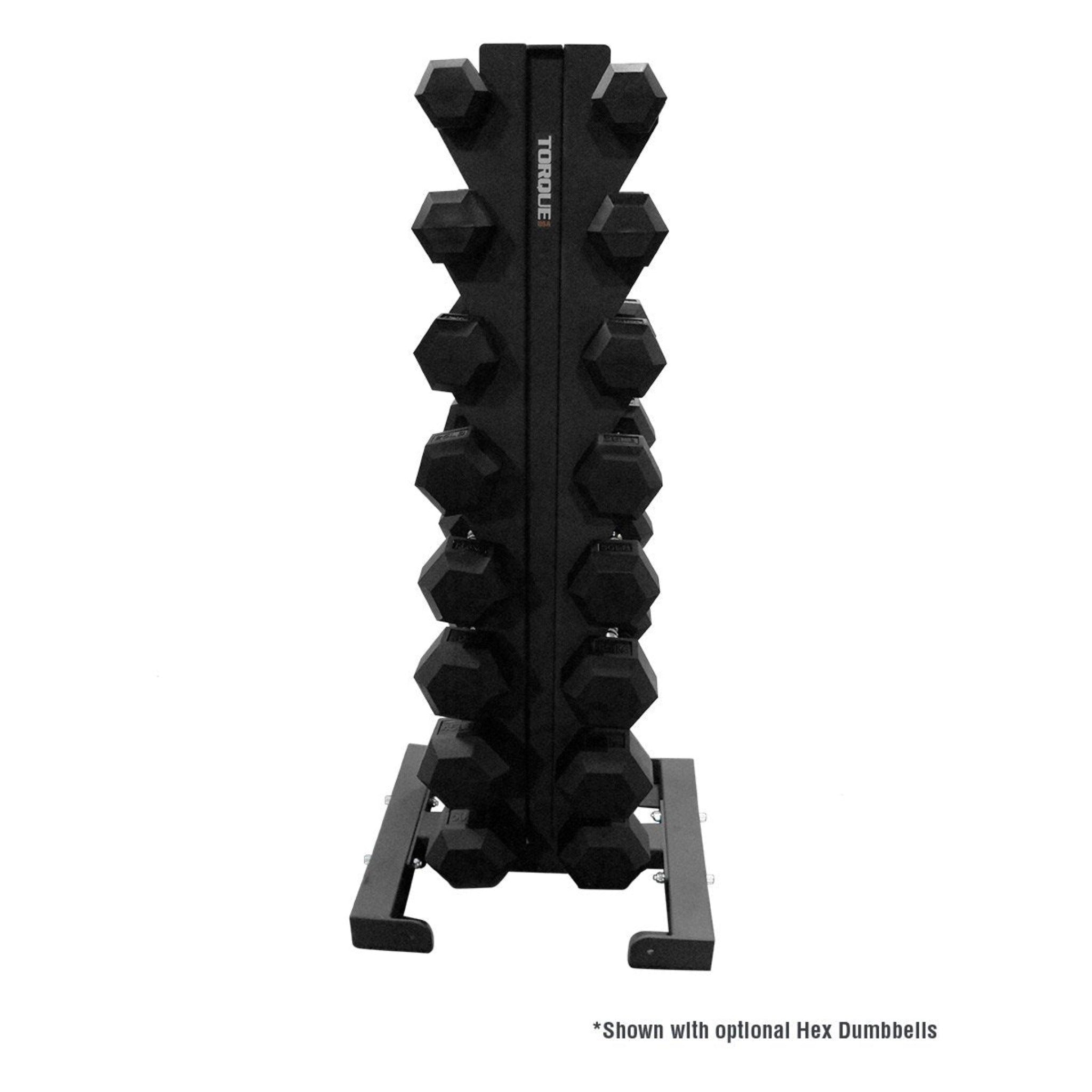 Torqu Dauble Rack 8 Pair Vertical Dumbbell Rack – Torque Fitness - Commercial